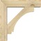 Ekena Millwork Imperial Block Rough Sawn Bracket w/ Offset Brace, Douglas Fir, 6"W x 24"D x 24"H BKT0604X24X24IMP05RDF - alternate 4